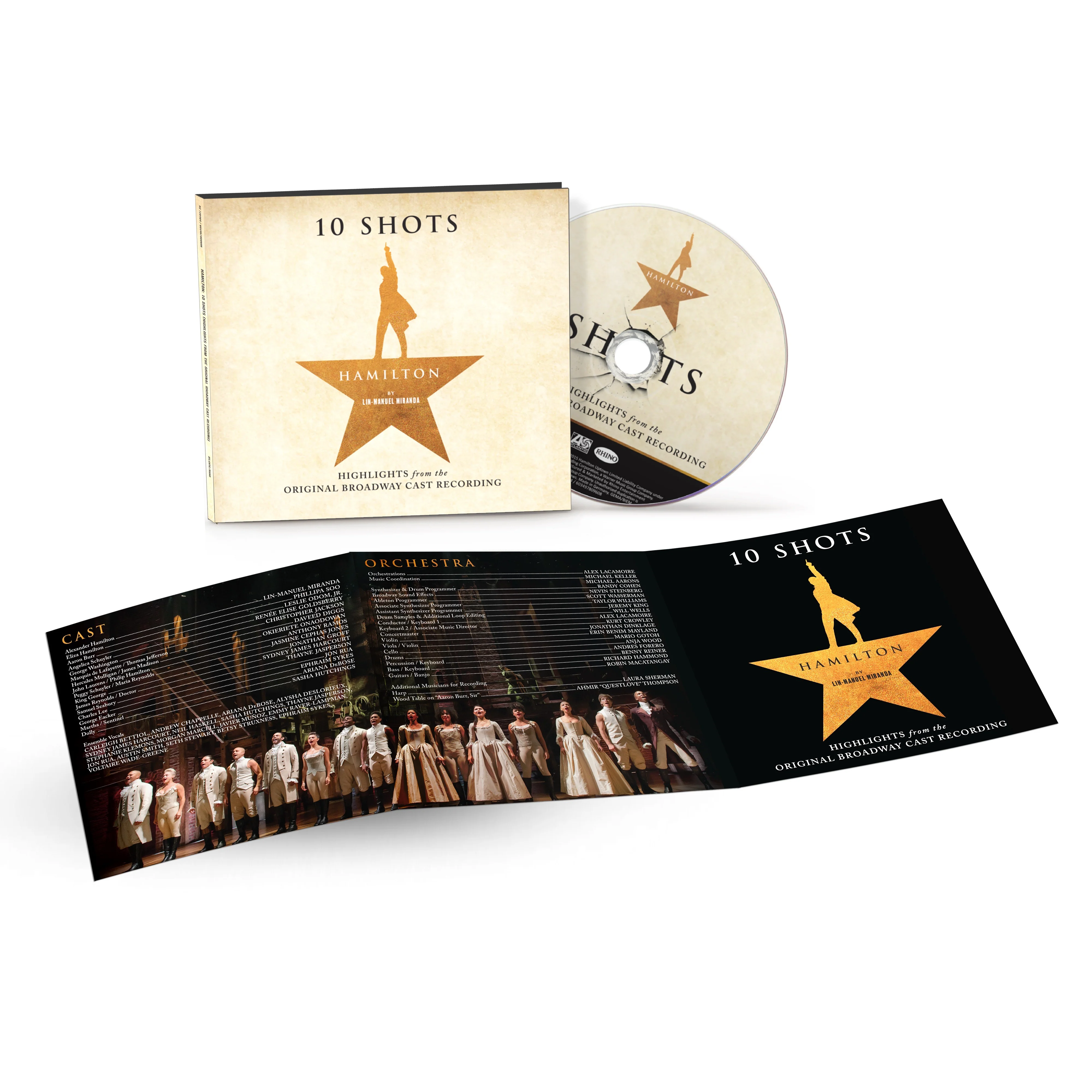 Hamilton - 10 Shots: Highlights from the Original Broadway Cast Recording (CD)