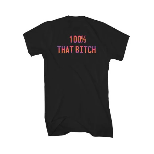 100% Black T-Shirt - Image 2