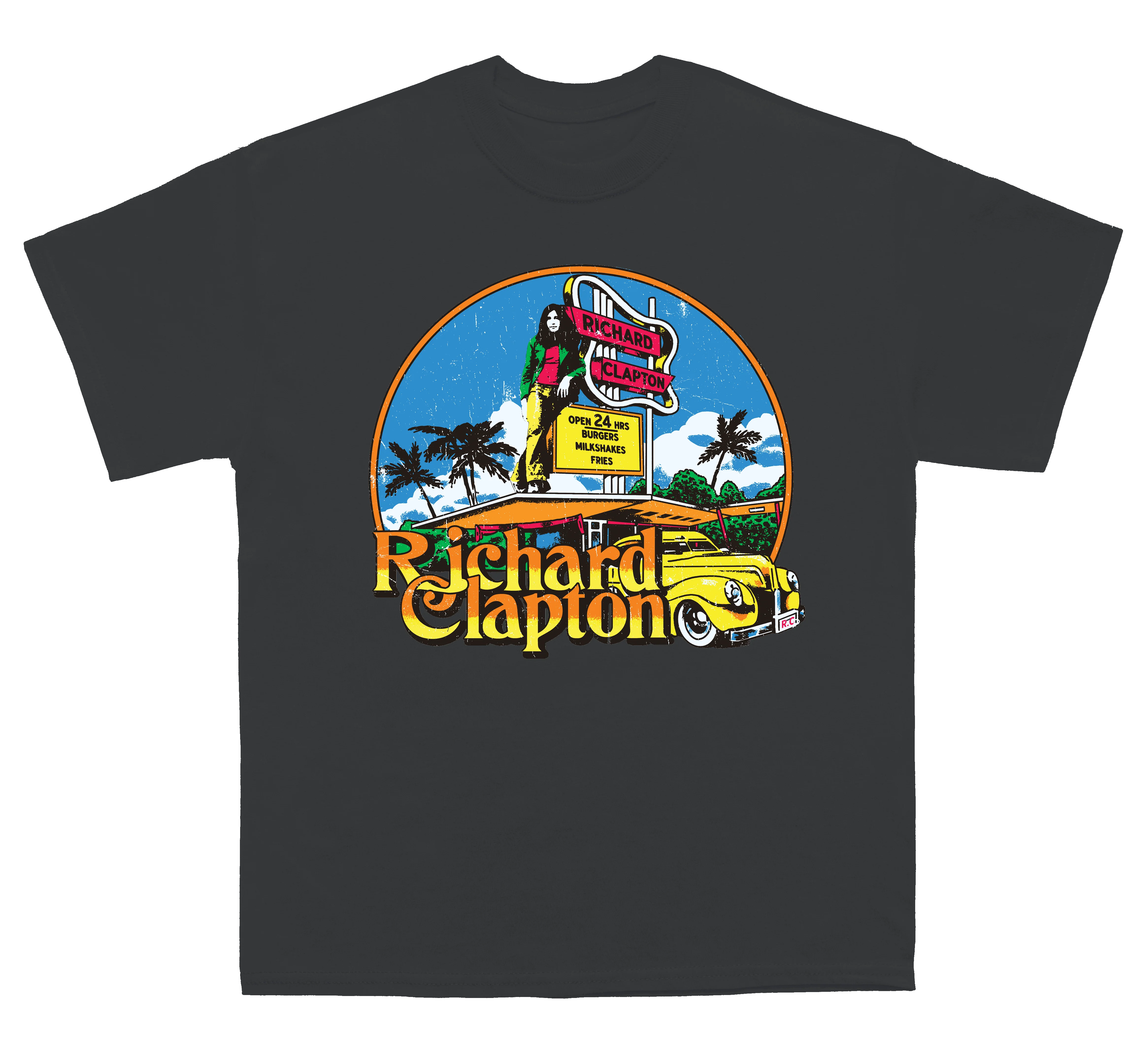 Richard Clapton 50th Anniversary T-Shirt Black