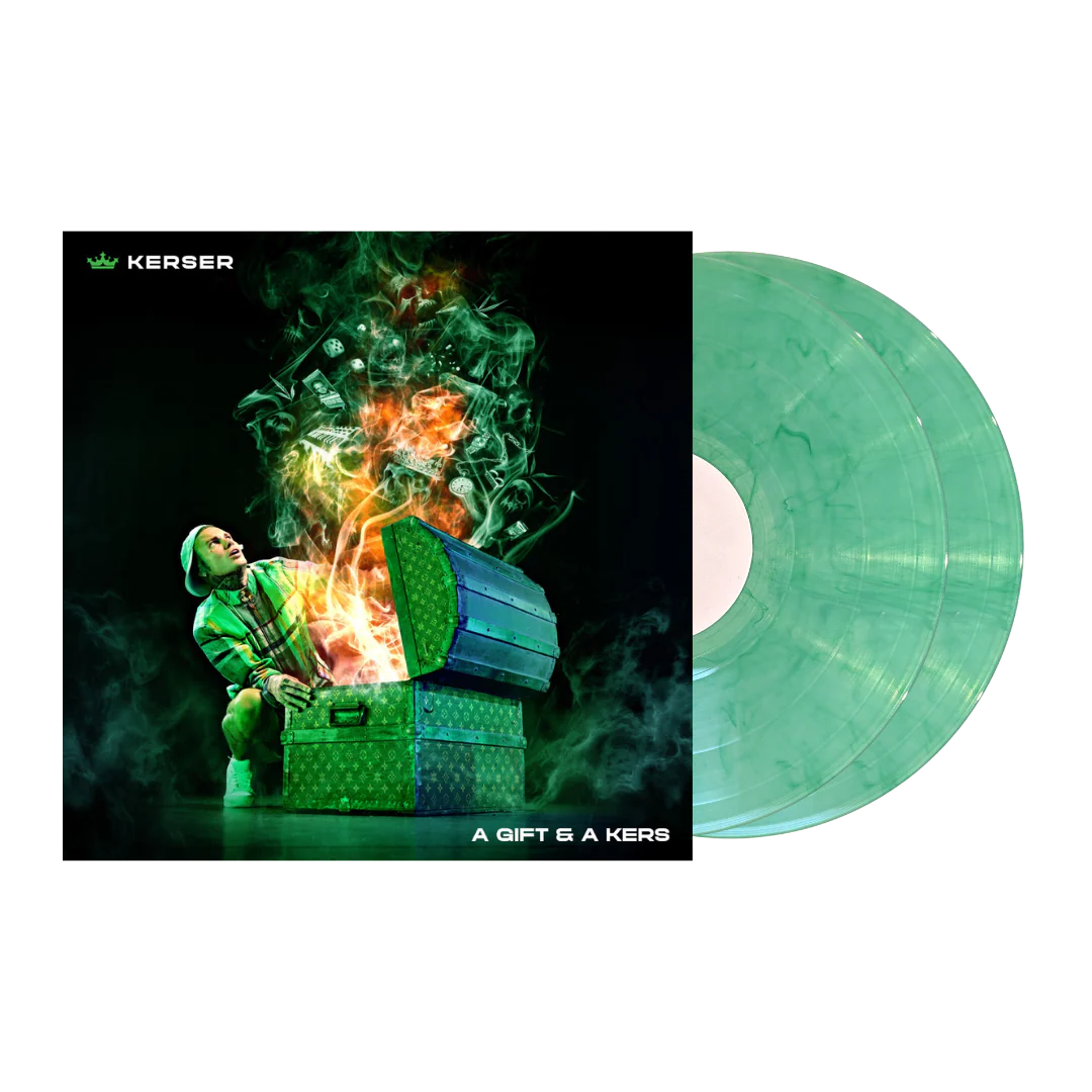 A Gift & A Kers 2LP Limited Clear Smoky Green Vinyl + Signed Artcard