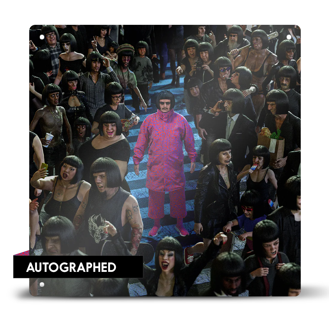 Alone In A Crowd Autographed Metal Sign