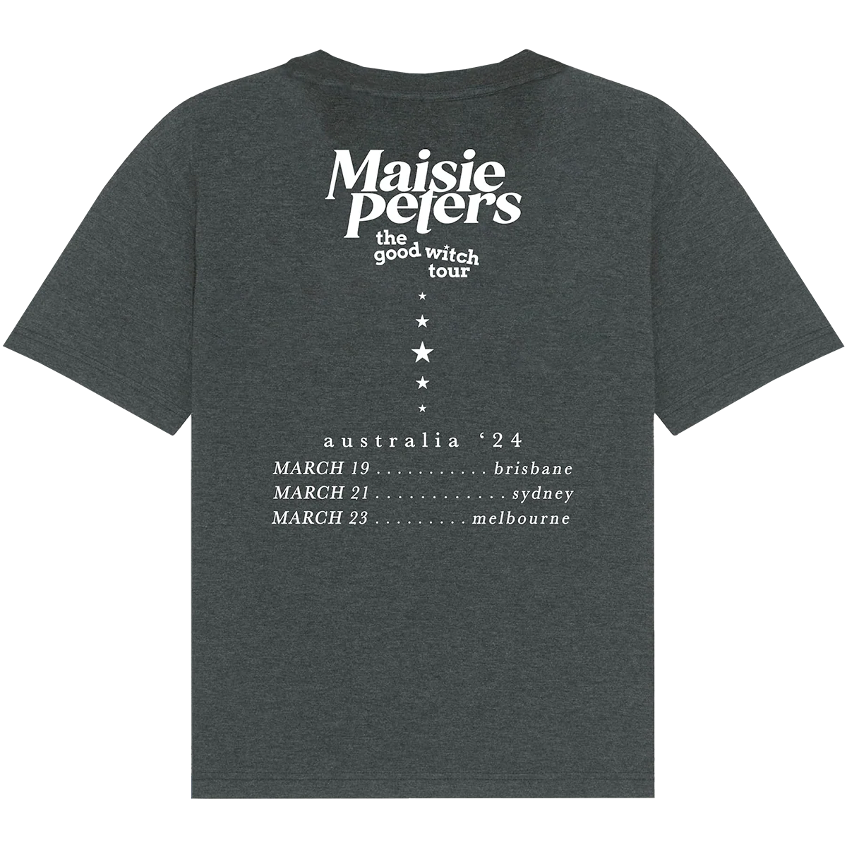 Best Damn Band Aus 2024 Tour T-shirt Grey - Image 3