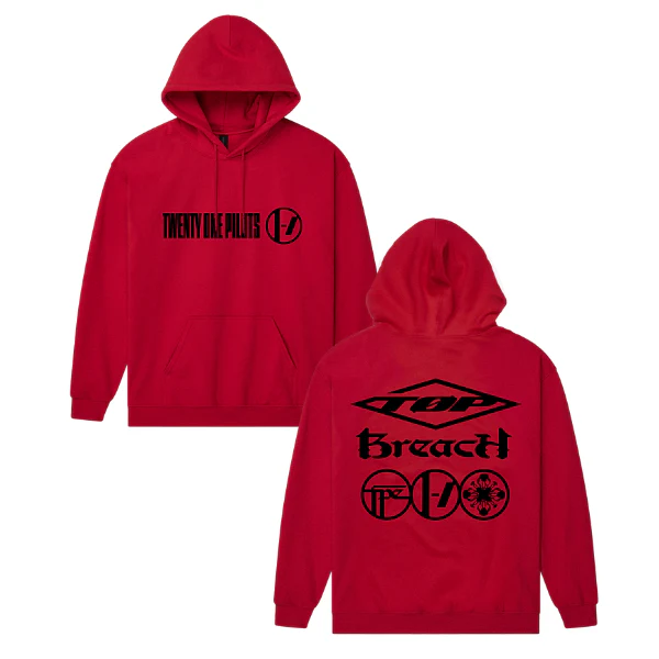 Breach Red Hoodie + Blue Inferno Vinyl Fanpack - Image 3