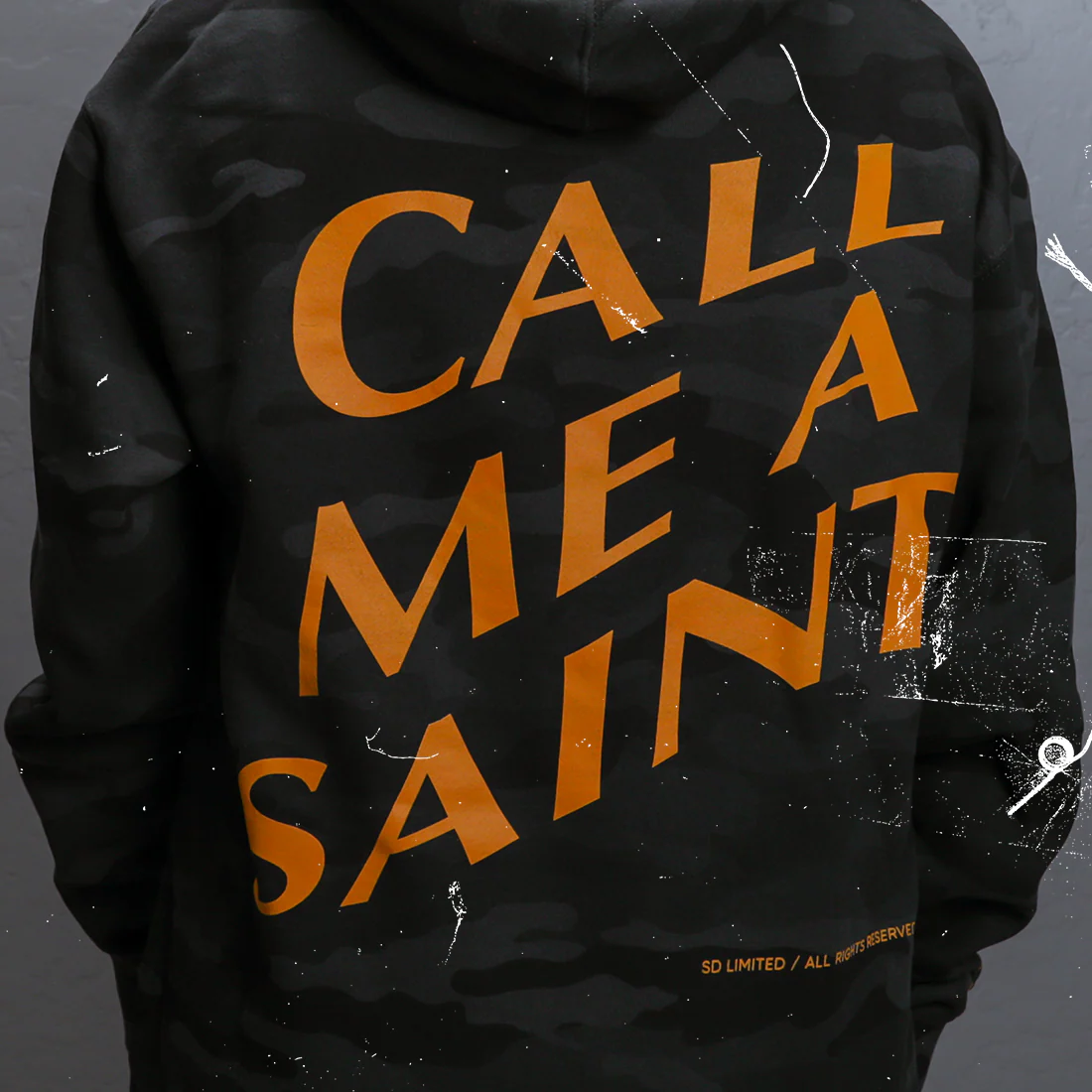 Call Me A Saint Hoodie (Black) - Image 5