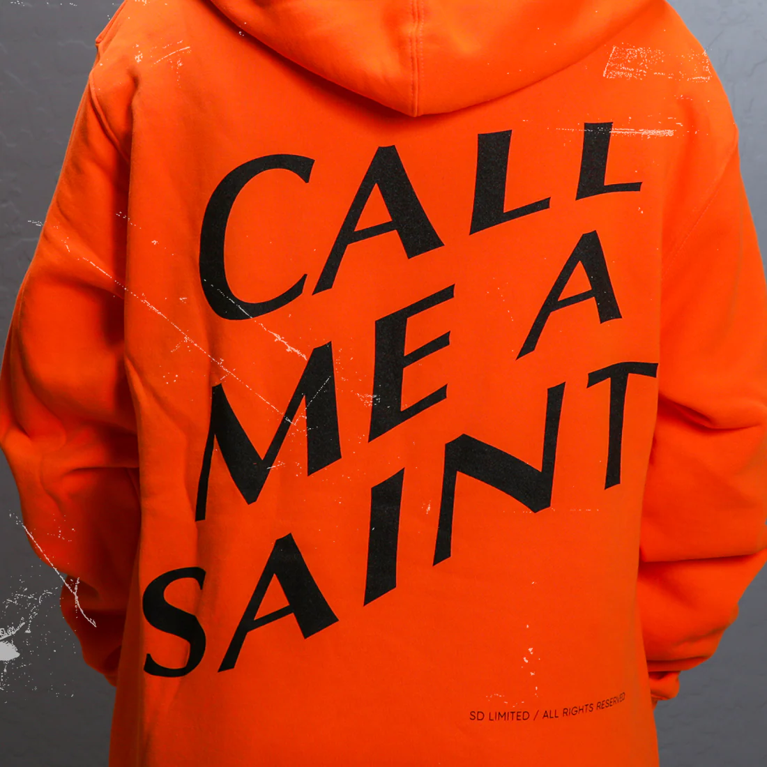 Call Me A Saint Hoodie (Orange) - Image 5
