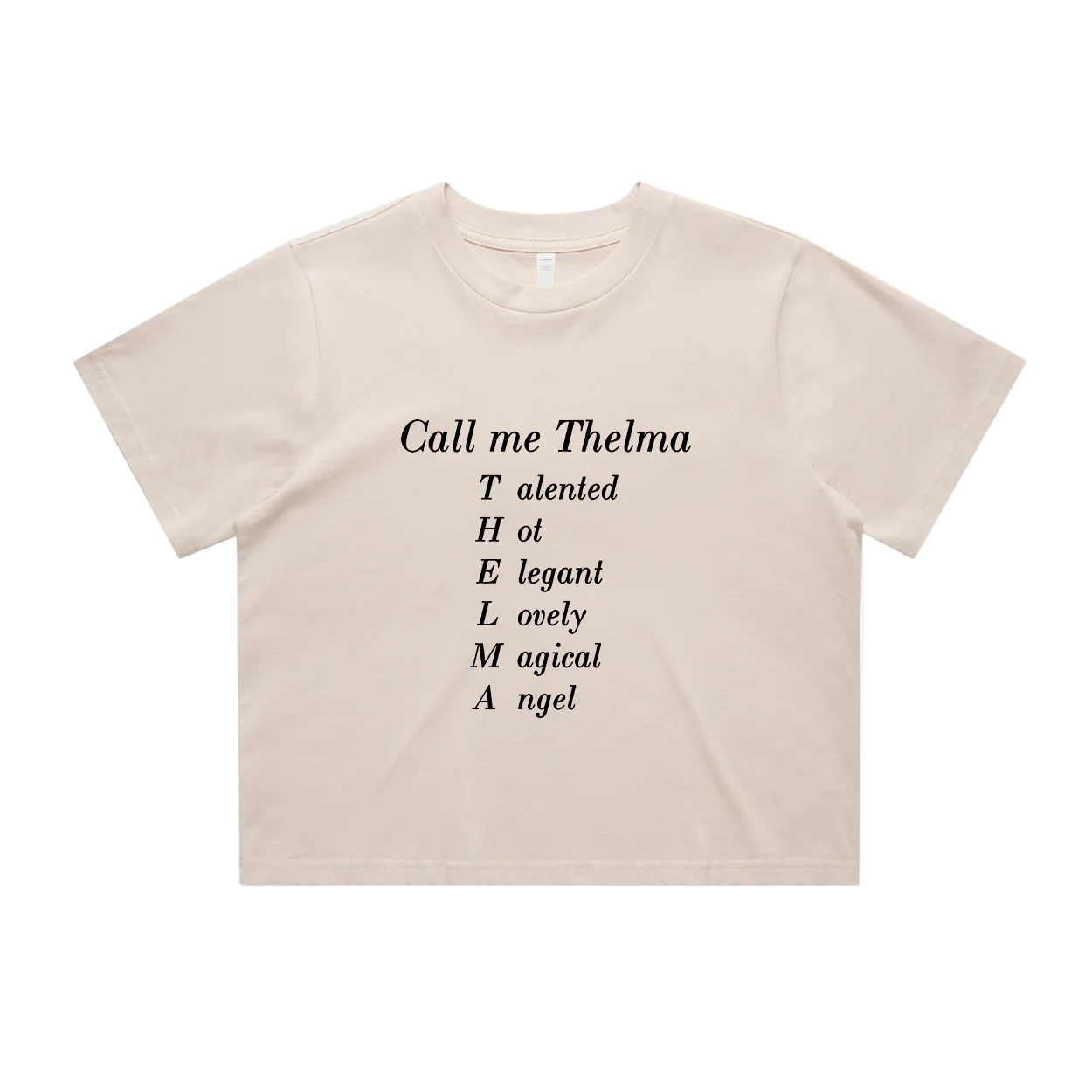 Call Me Thelma Crop Tee