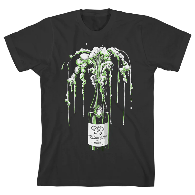 Champagne Unicorn Black T-shirt