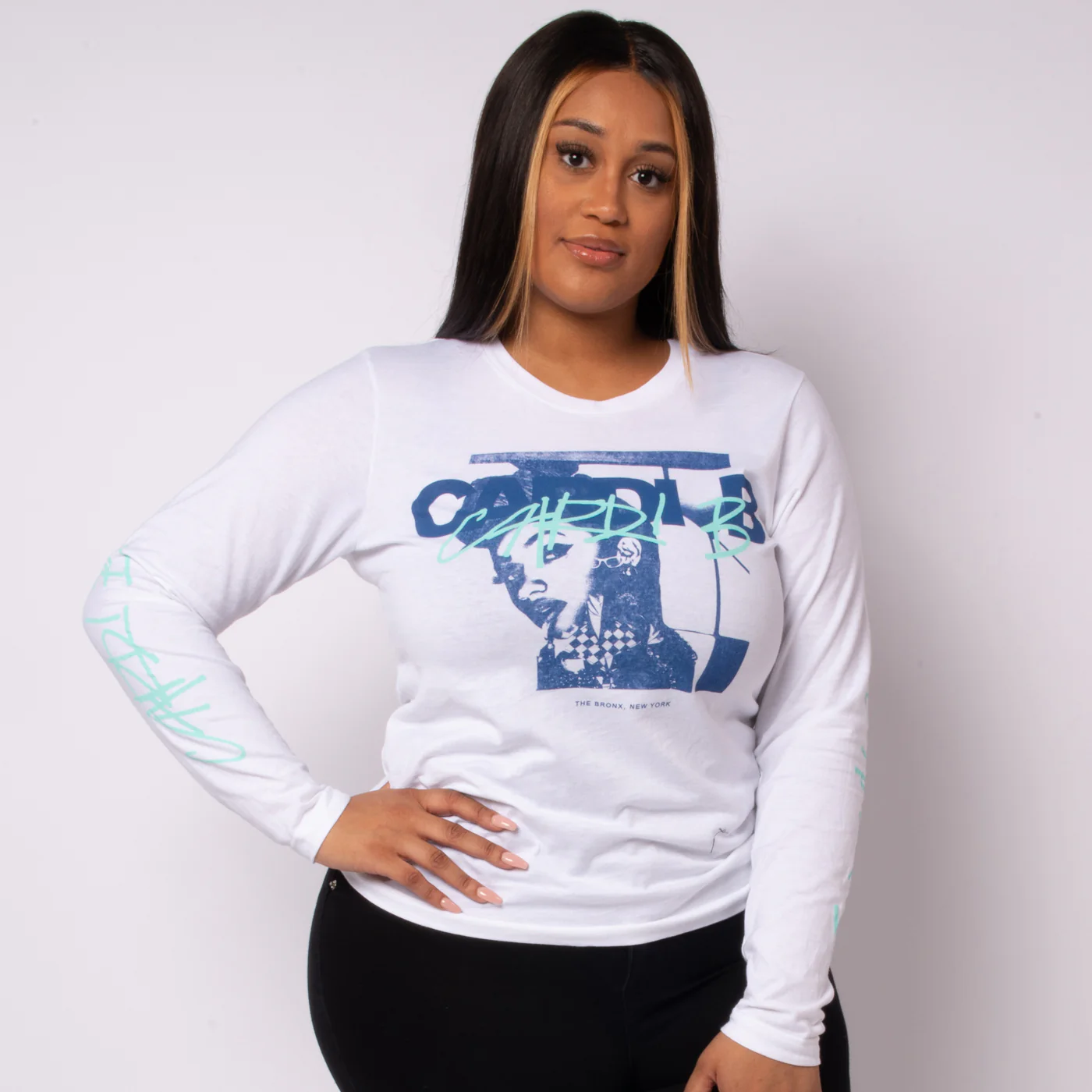 Contrast Cardi Longsleeve T-Shirt