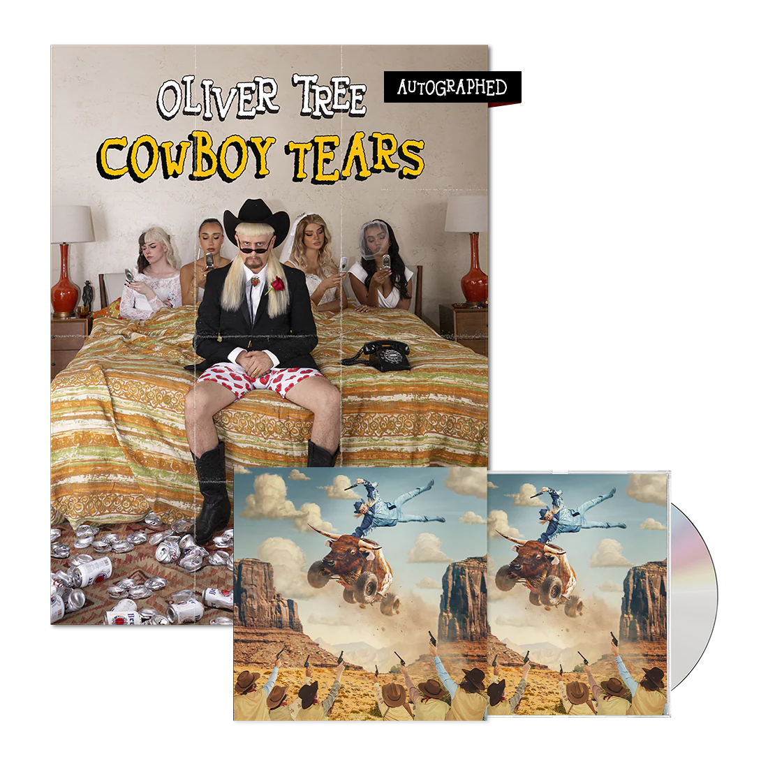Cowboy Tears CD + Signed Poster