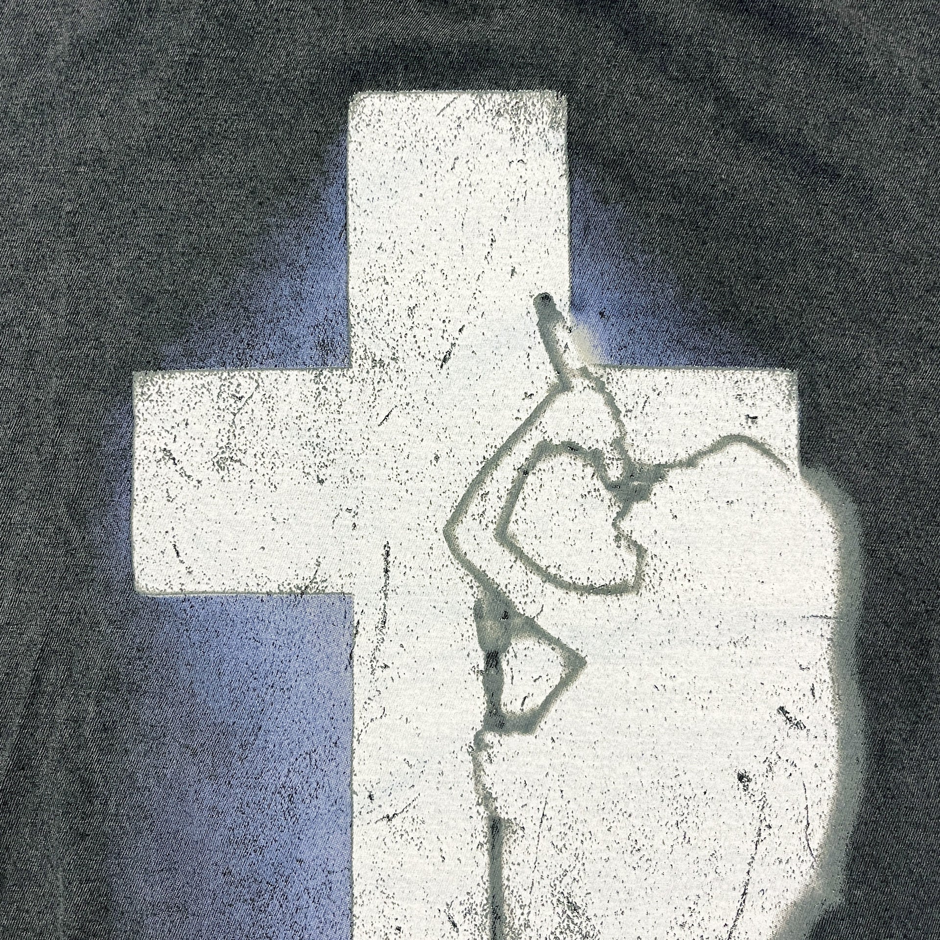 Crucifix Distressed Tee - Image 3