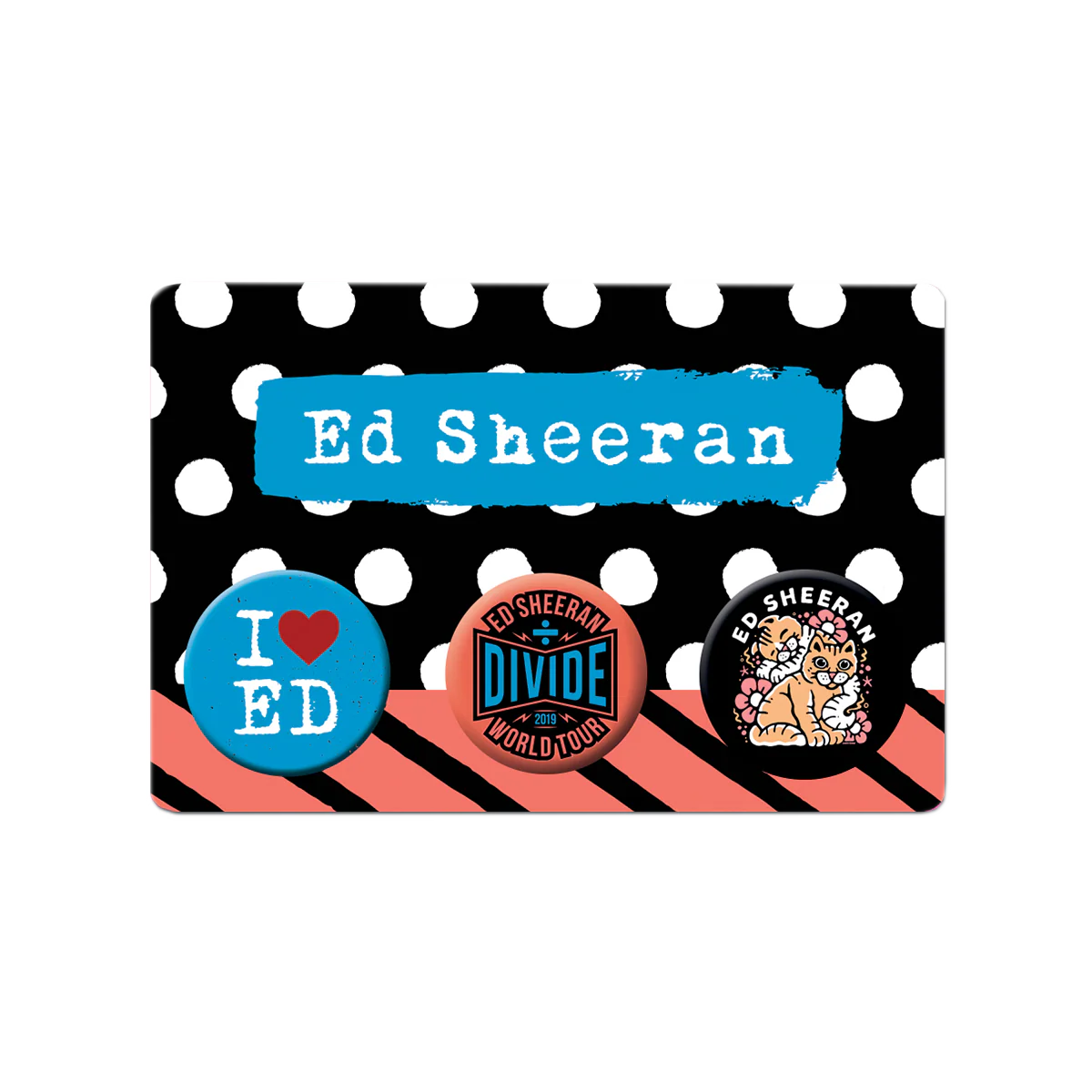 Ed Sheeran Button Badge Set
