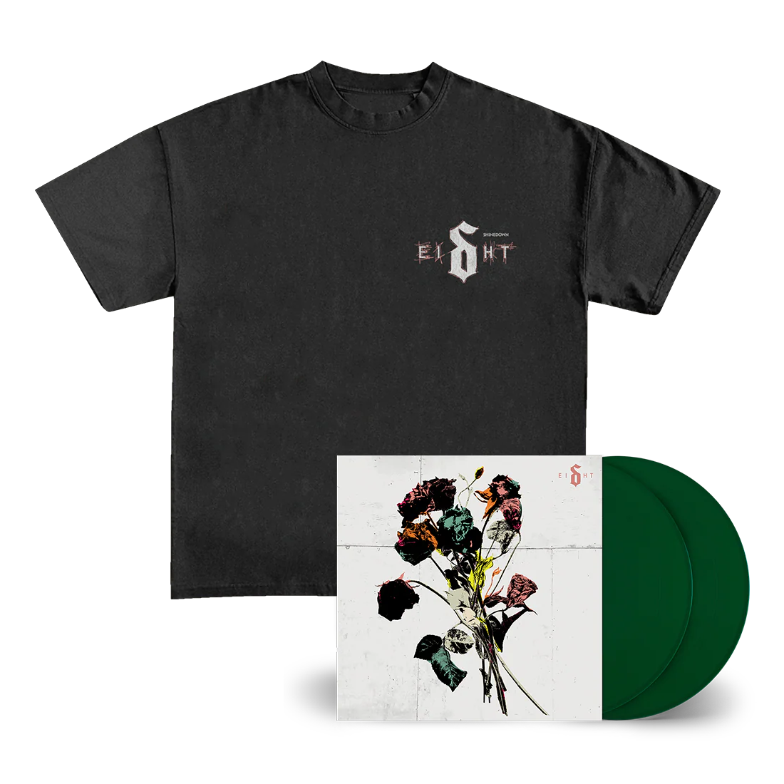 EI8HT - T-Shirt & Vinyl with Signed Artcard