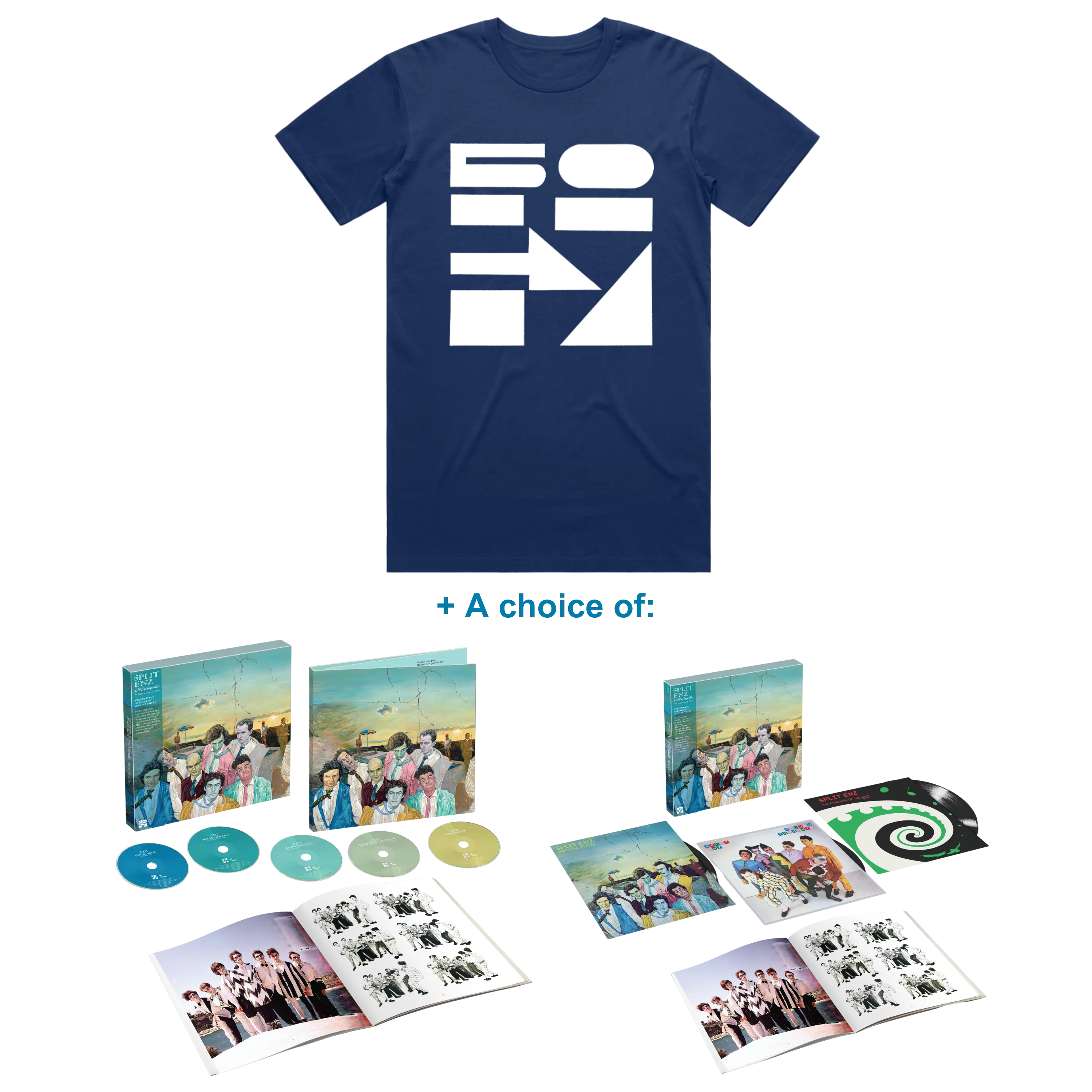 ENZ 50 Blue T-Shirt + Music Bundle