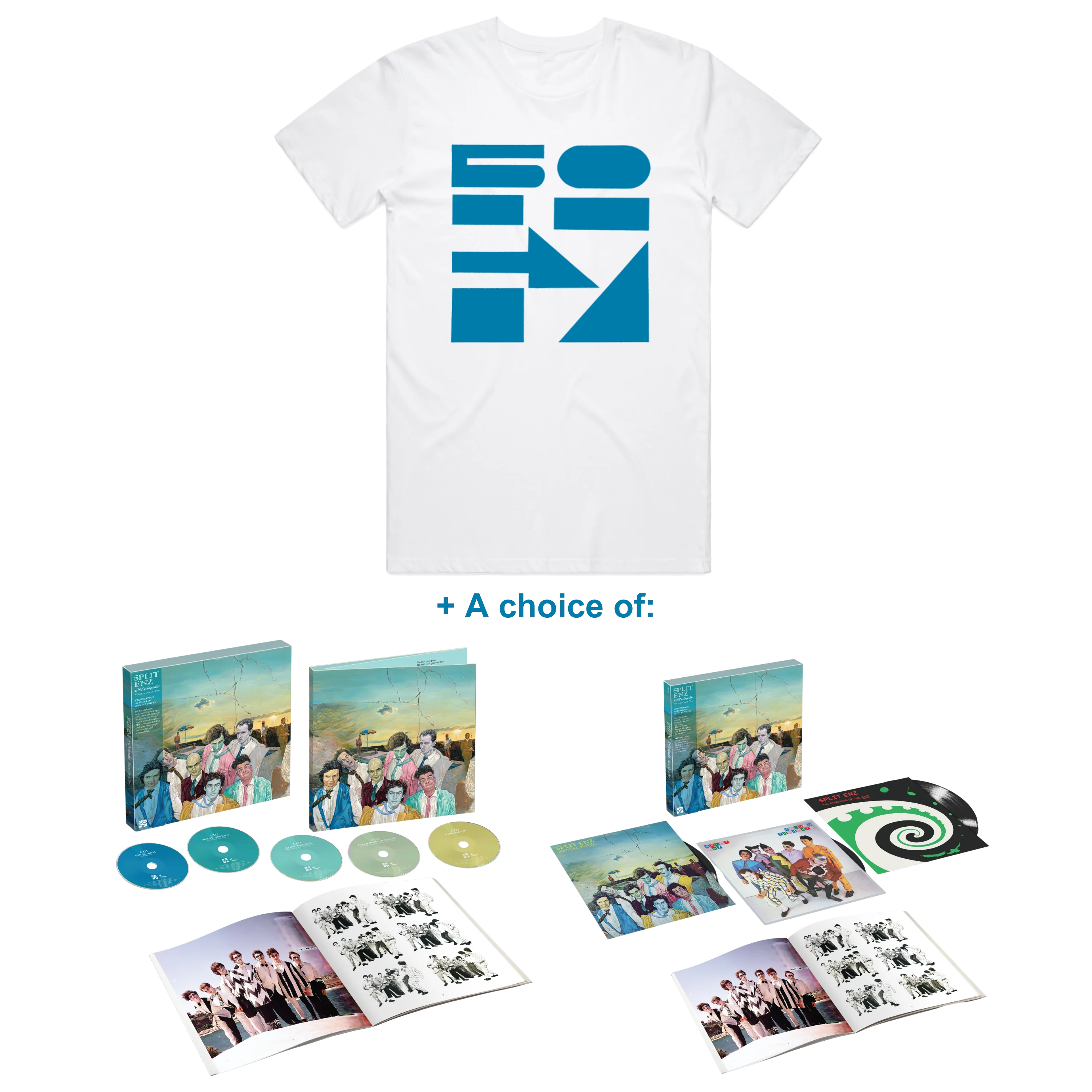 ENZ 50 White T-Shirt + Music Bundle