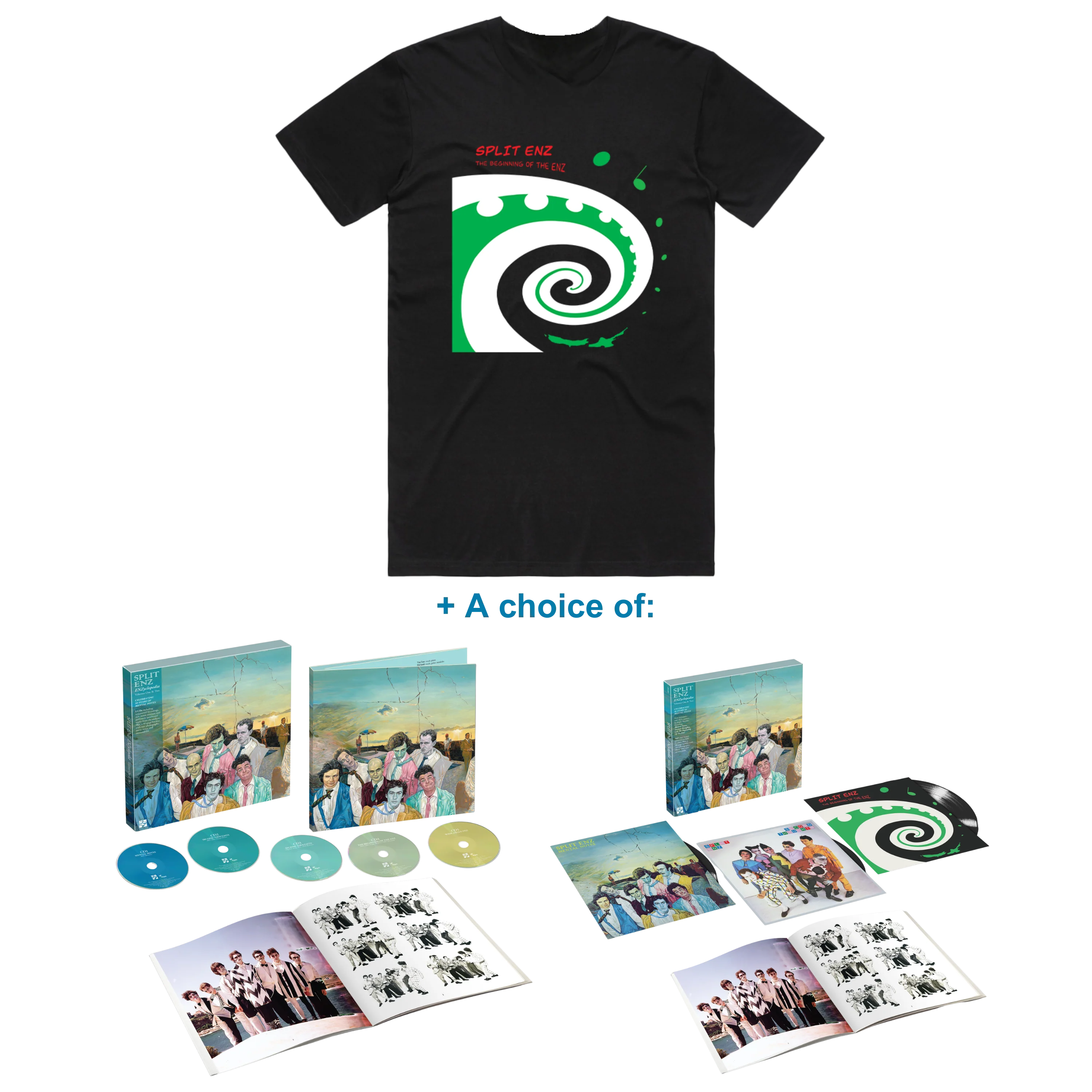 ENZyclopedia Black T-Shirt + Music Bundle