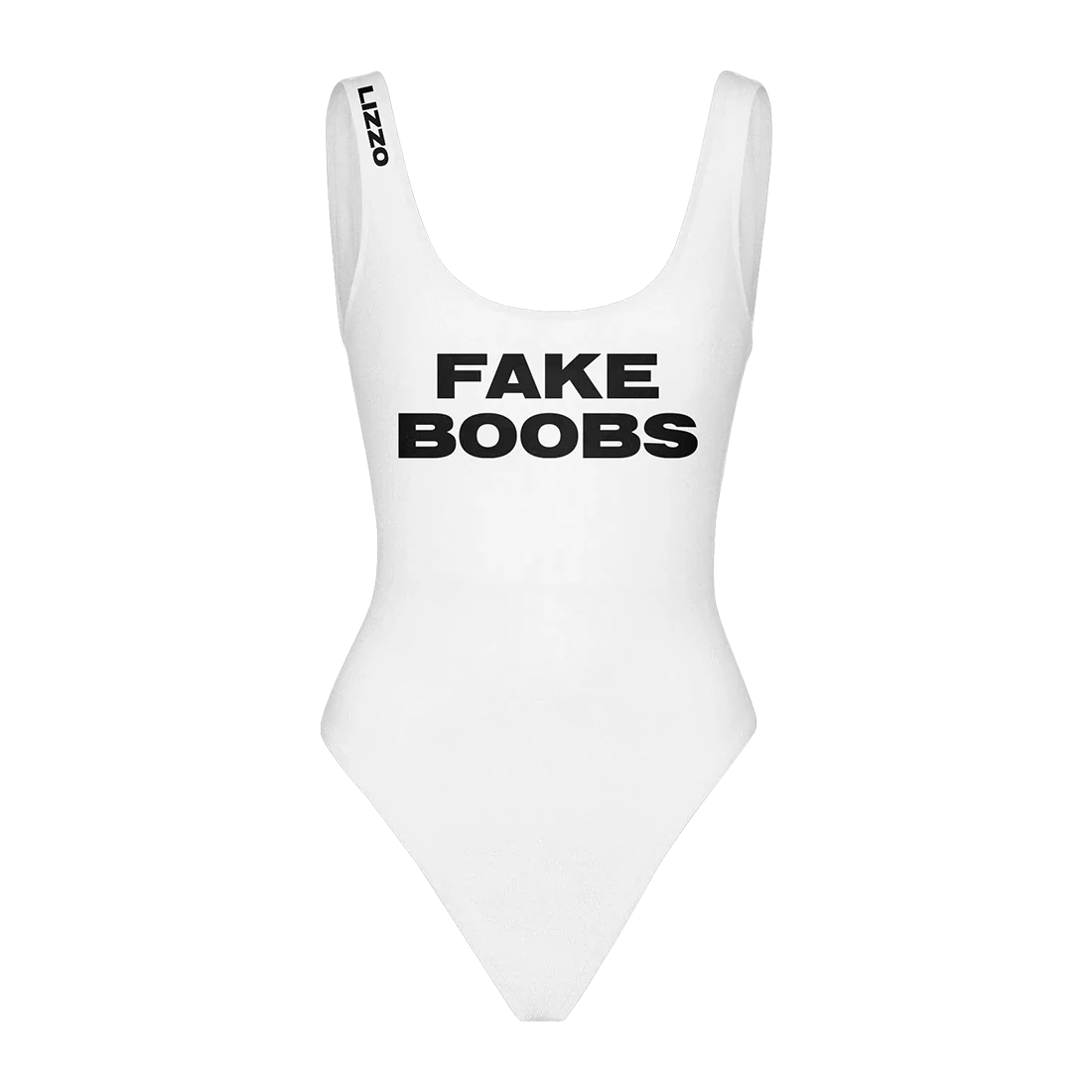 Fake Boobs/Ass White Swimsuit - Image 2