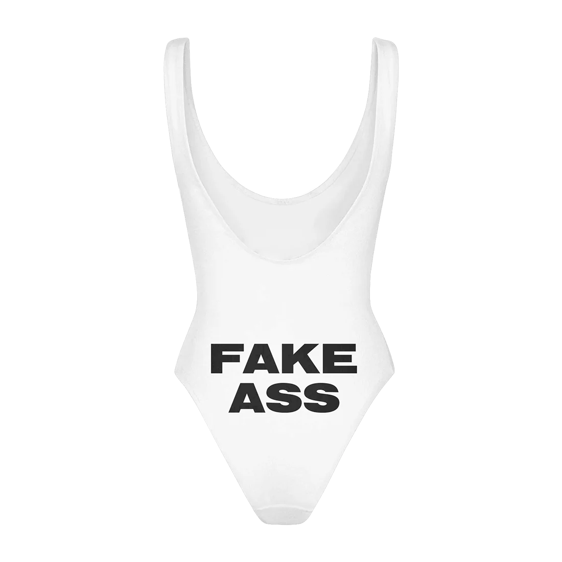 Fake Boobs/Ass White Swimsuit - Image 3