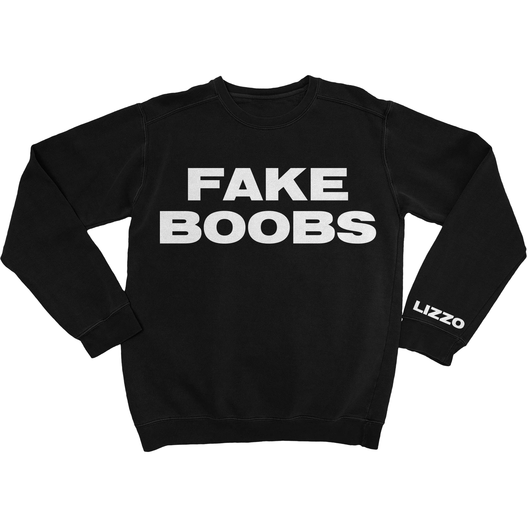 Fake Boobs Black Sweatshirt