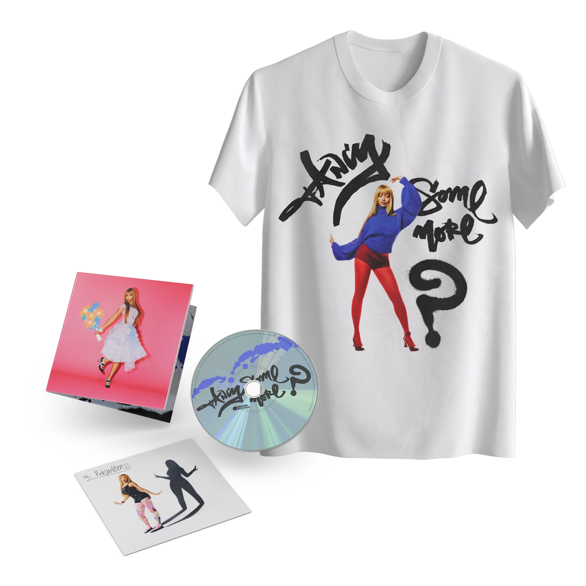 'Fancy Some More?' 1CD & T-Shirt Bundle (PinkPantheress Signed Artcard)