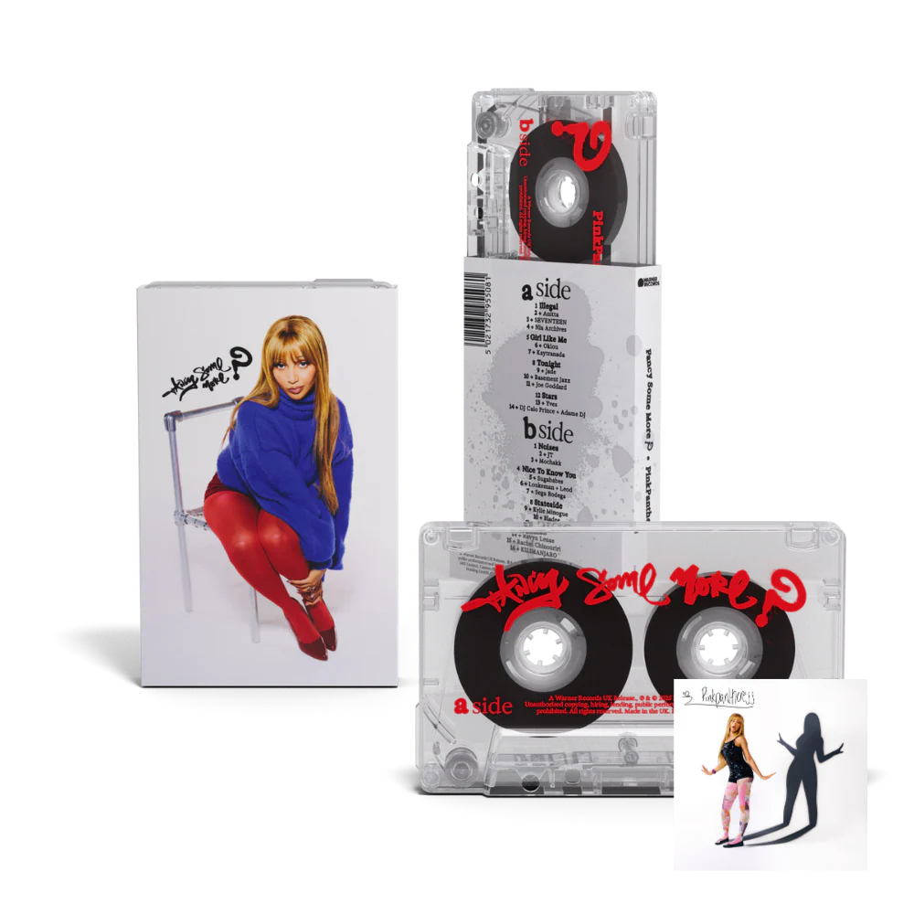 'Fancy Some More?' Clear & Grey Cassette with PinkPantheress Signed Artcard