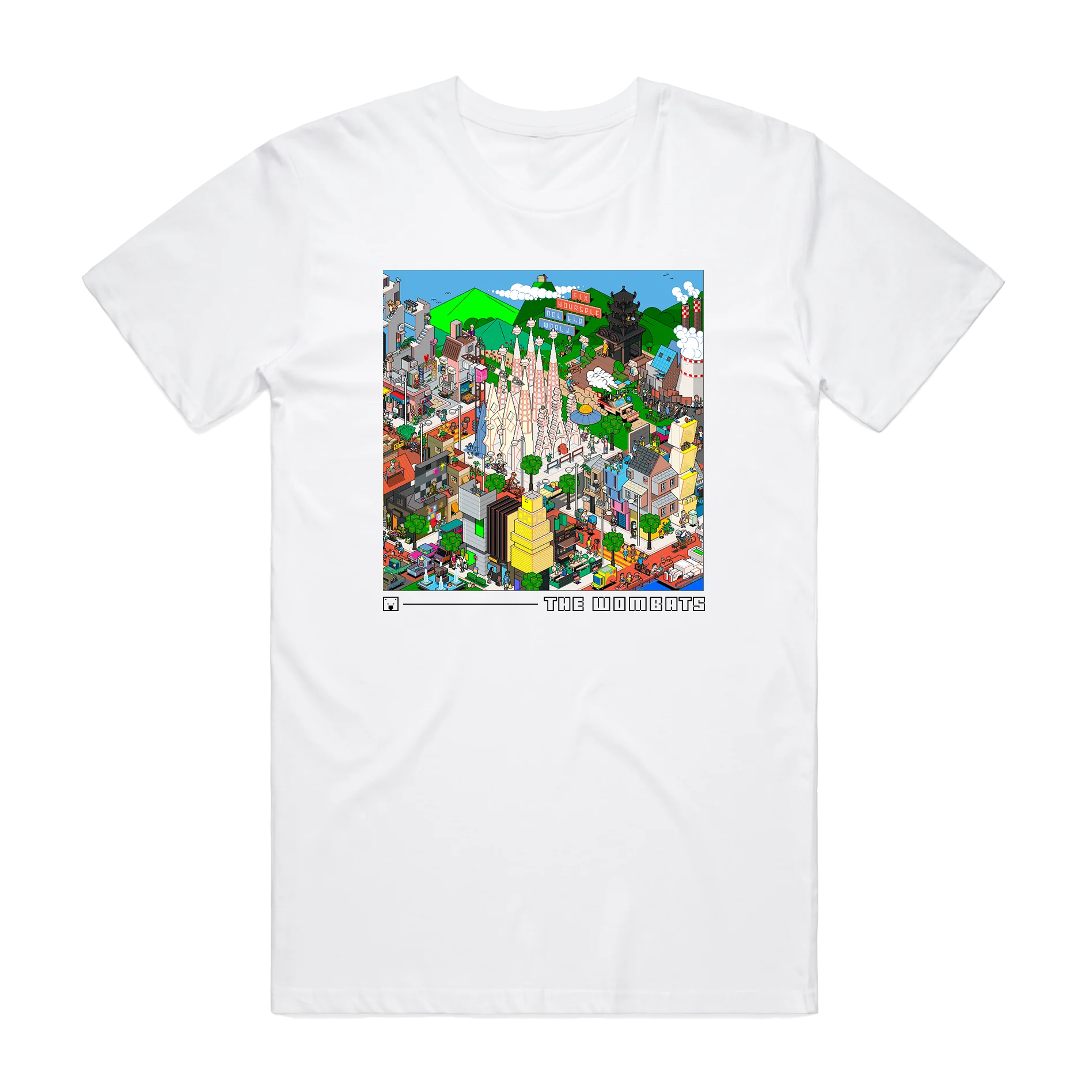 Fix Yourself, Not The World Album Art White T-Shirt
