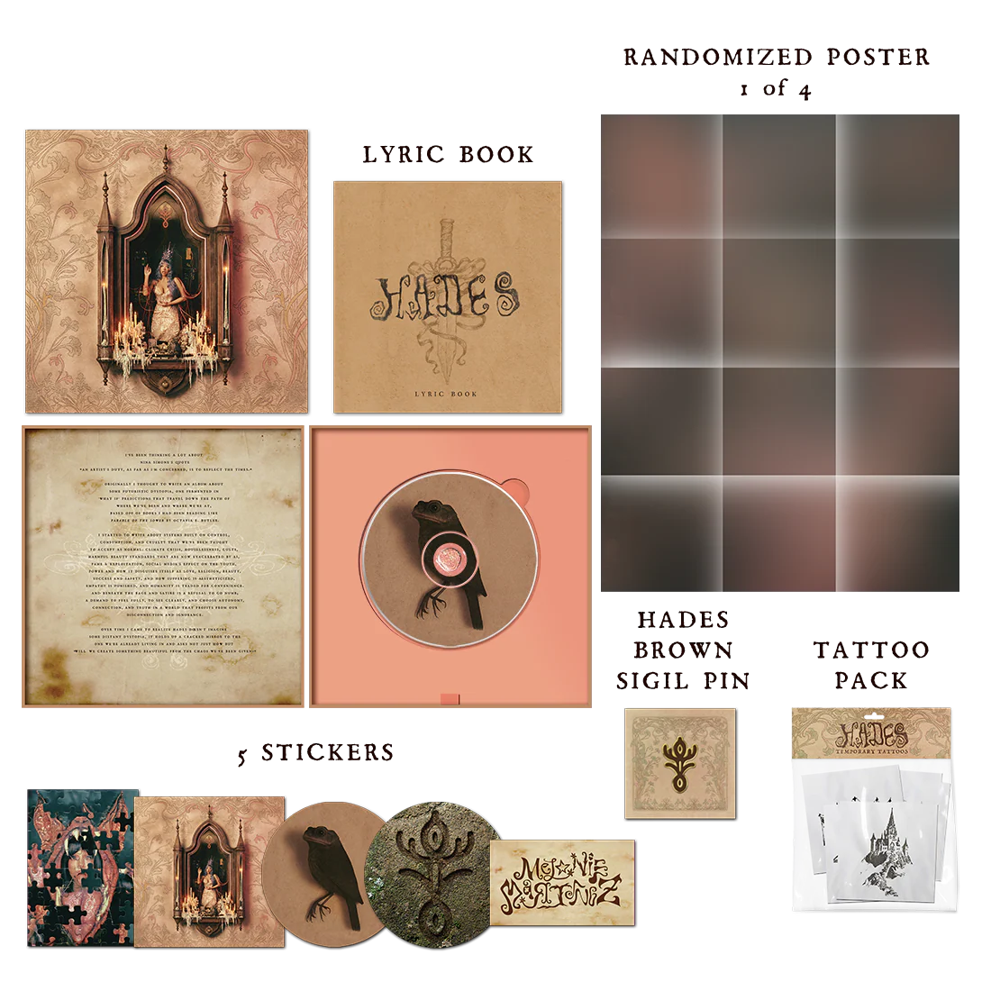 HADES Brown Sigil Enamel Pin + CD Box Set - Image 2