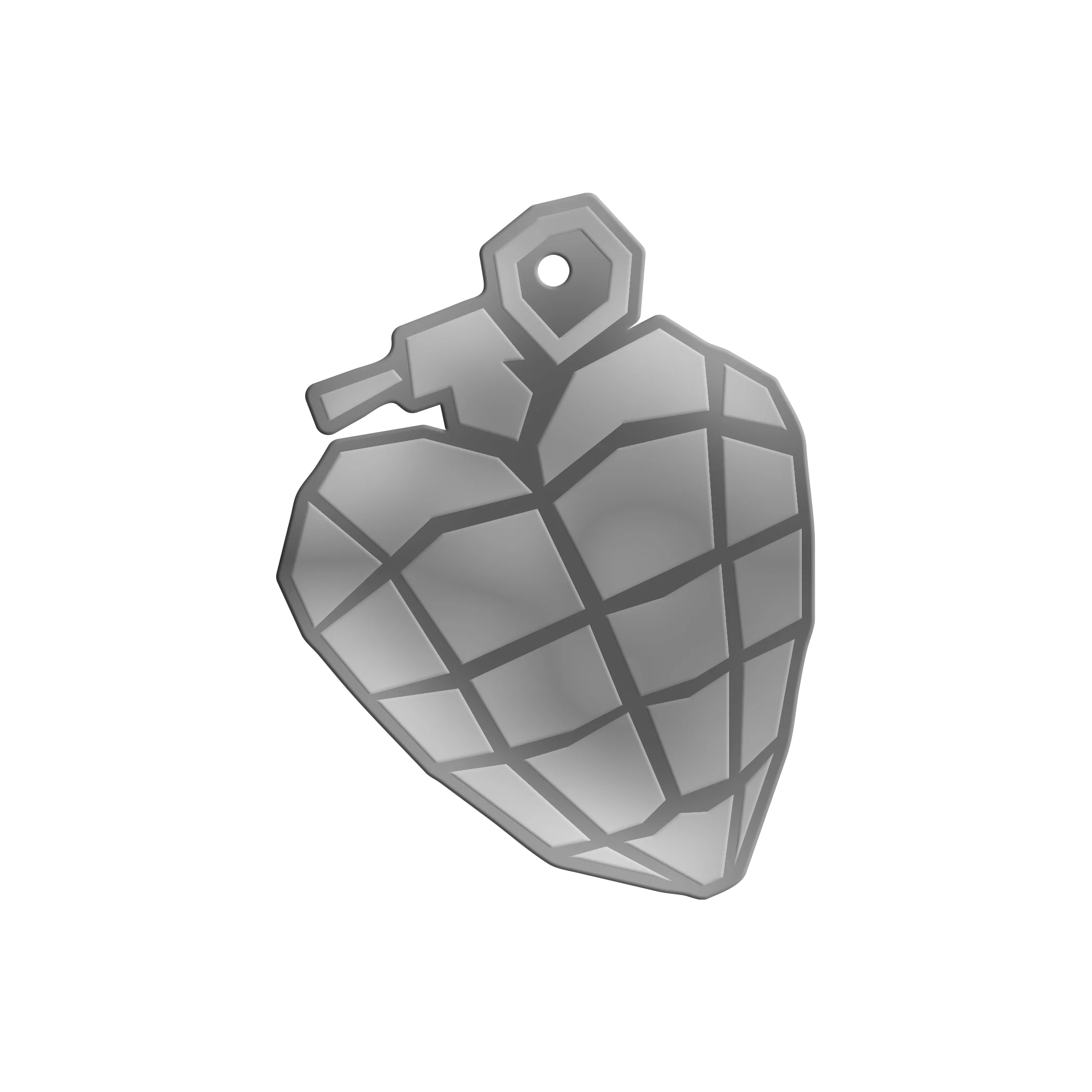 Heart Grenade Ornament