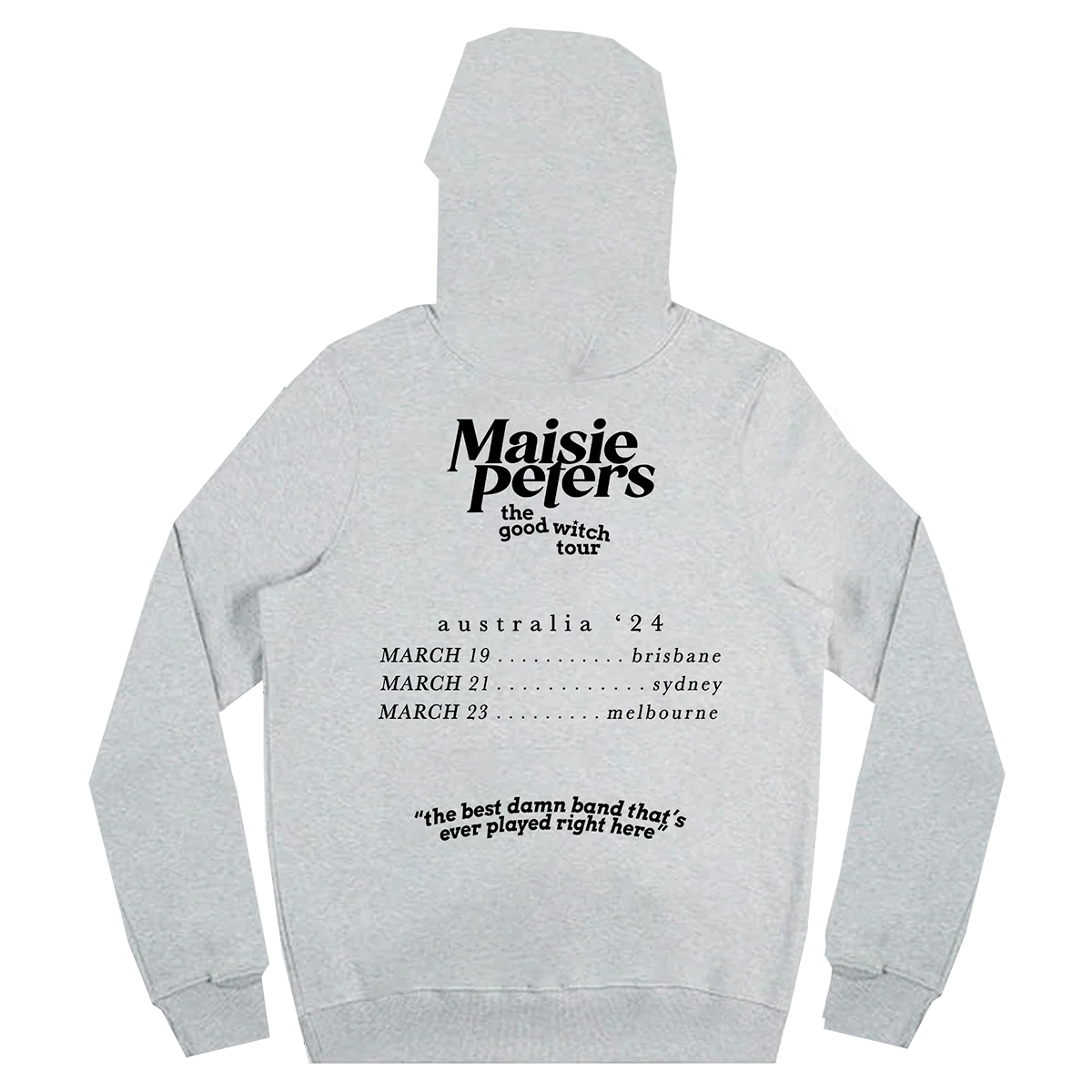 I Won The Breakup Aus 2024 Tour Hoodie Grey - Image 3