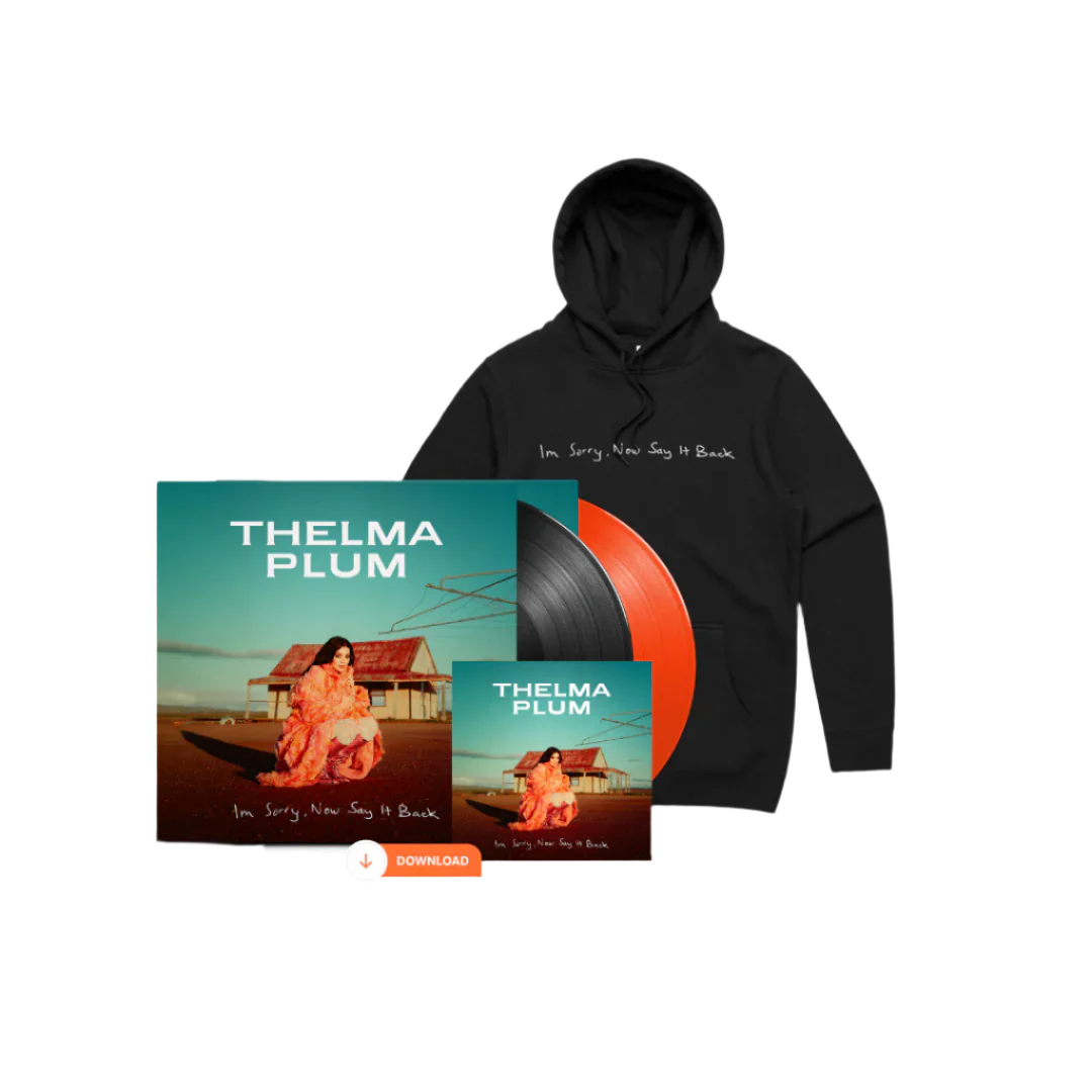 I'm Sorry, Now Say It Back Black Hoodie With Your Choice Of Music