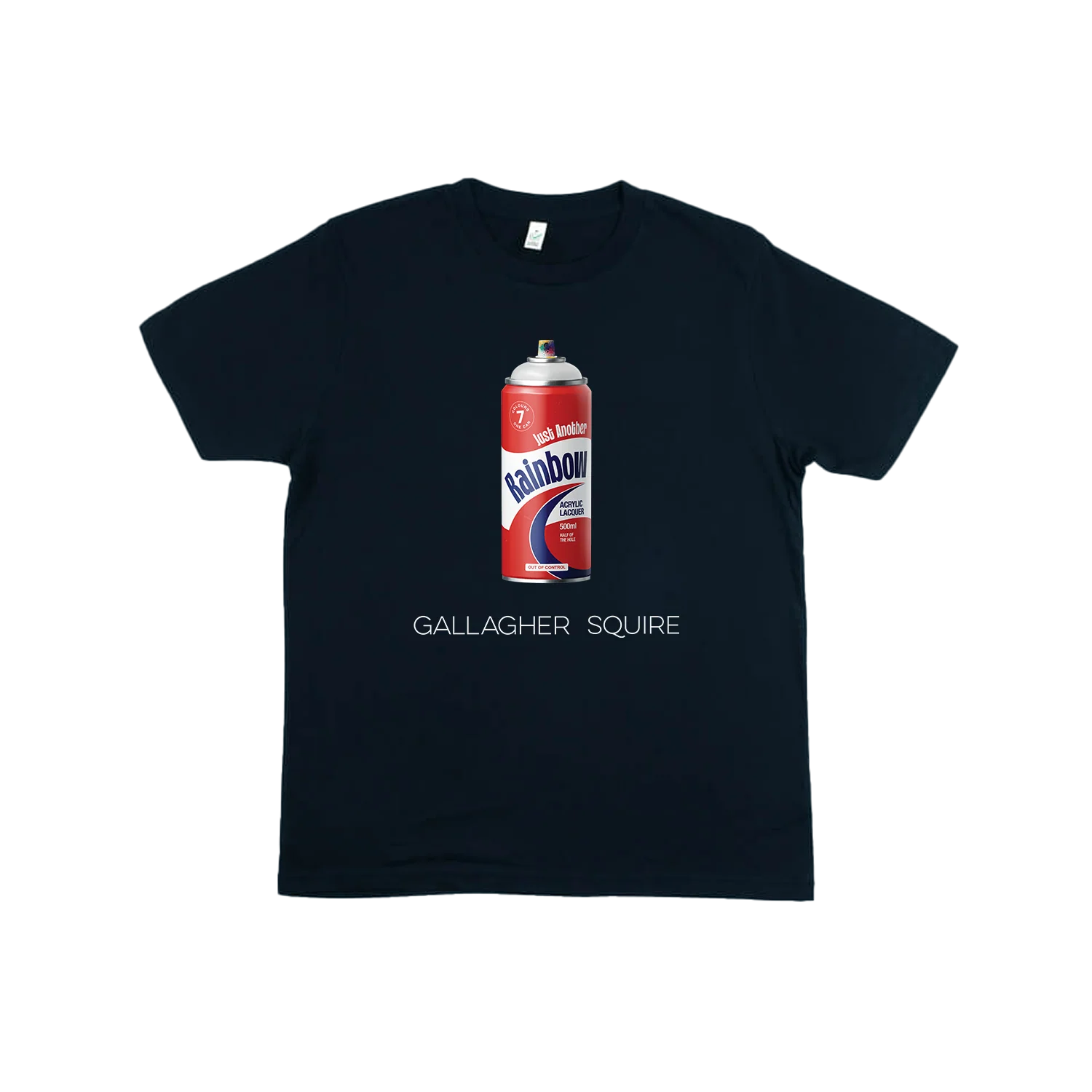 Just Another Rainbow Spray Can Navy T-Shirt