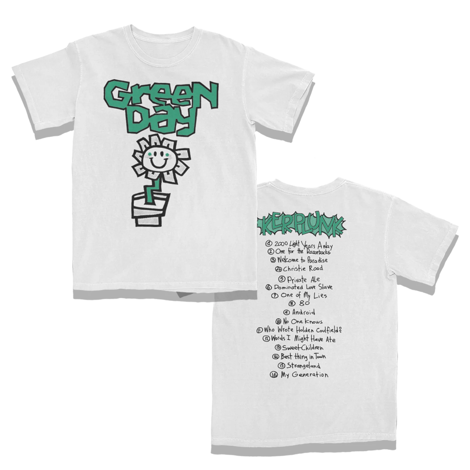 Kerplunk Flower Tracklist T-Shirt