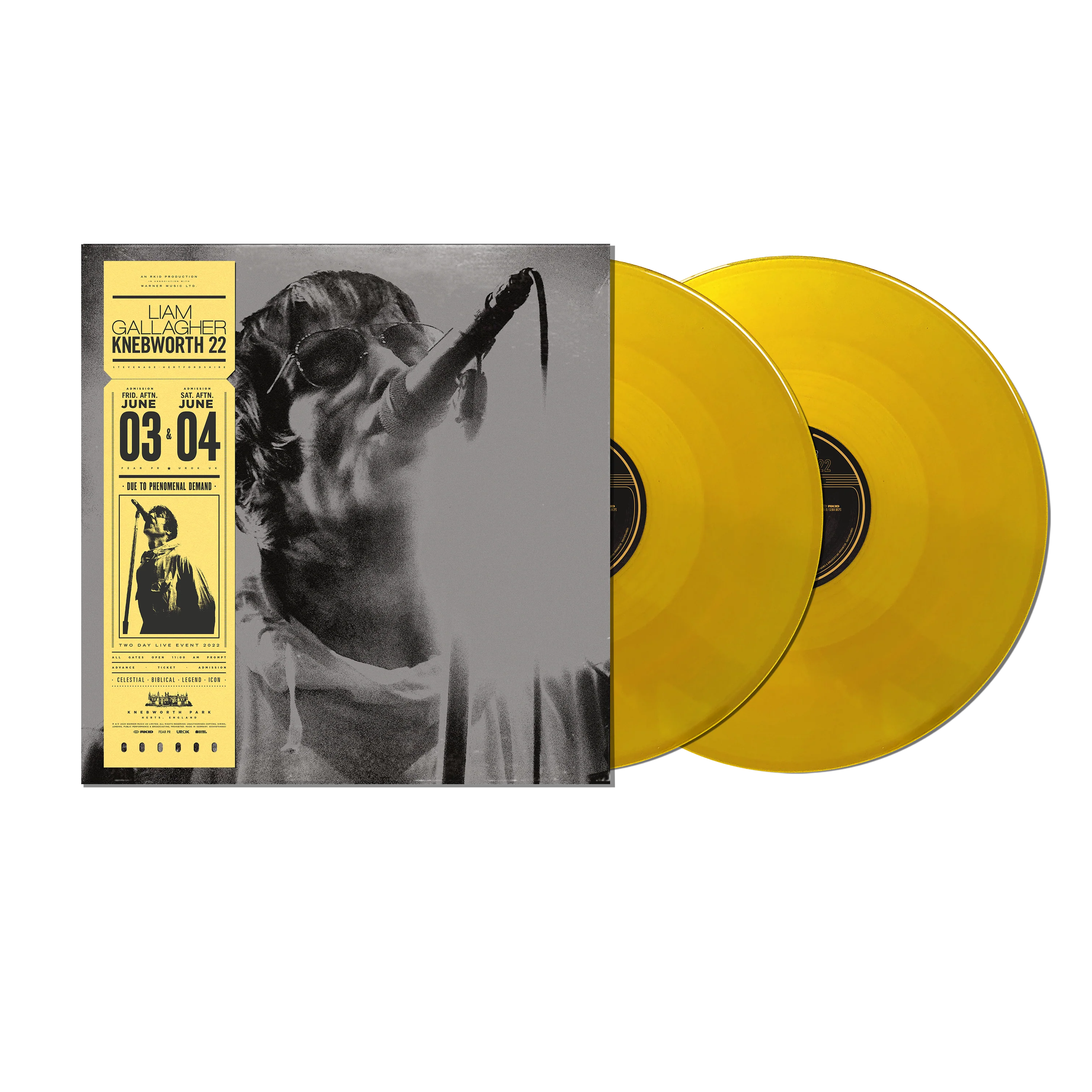 Knebworth 22 Sun Yellow 2LP