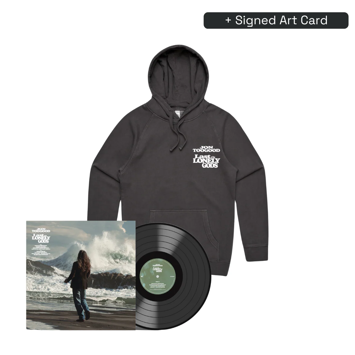 Last Of The Lonely Gods LP + Hoodie + Signed Artcard