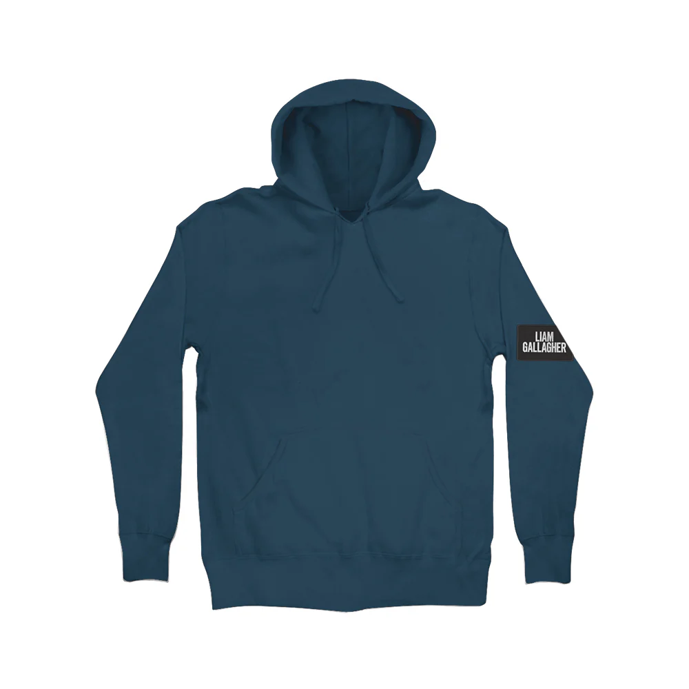 Liam Gallagher Patch Blue Hoodie