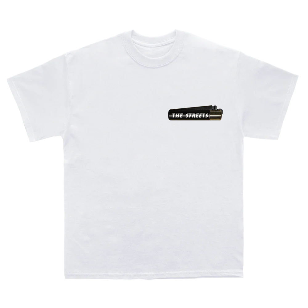 Lighter Pocket Print White T-Shirt