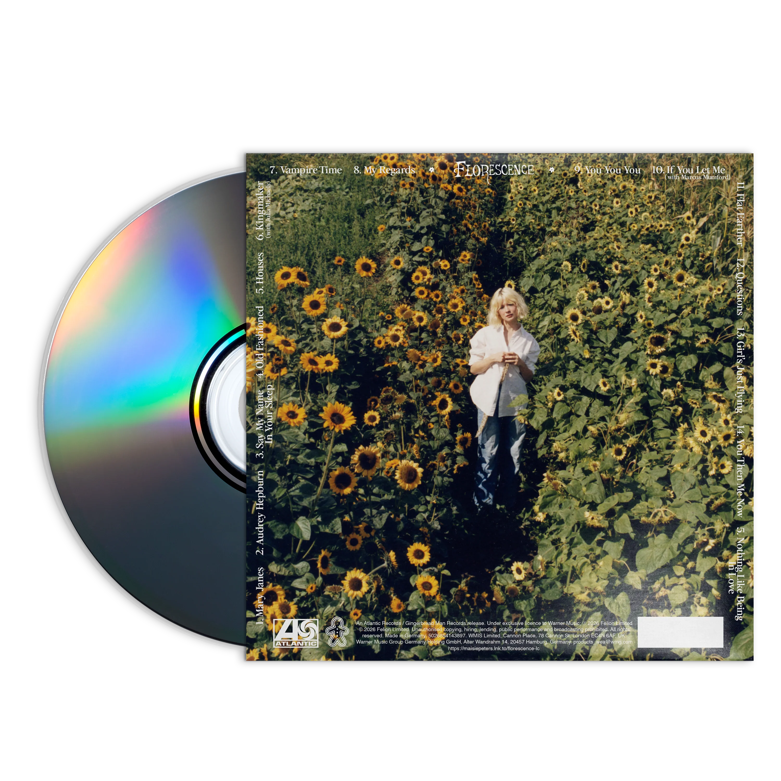 Limited Edition Florescence Buttercup Edition CD Wallet with Signed Art Card - Image 2