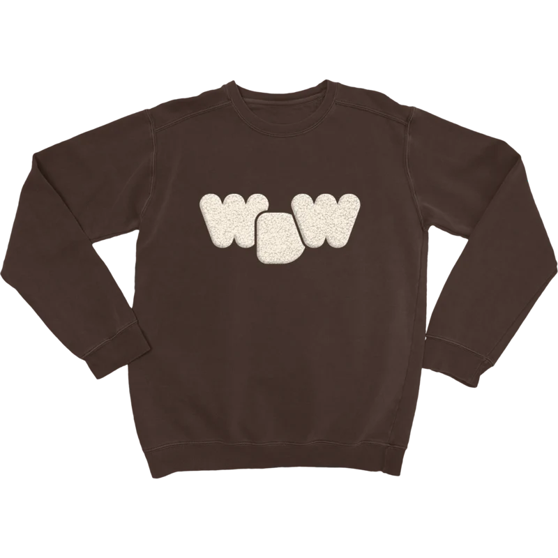 WDW Crewneck Dark Brown Limited Quantity