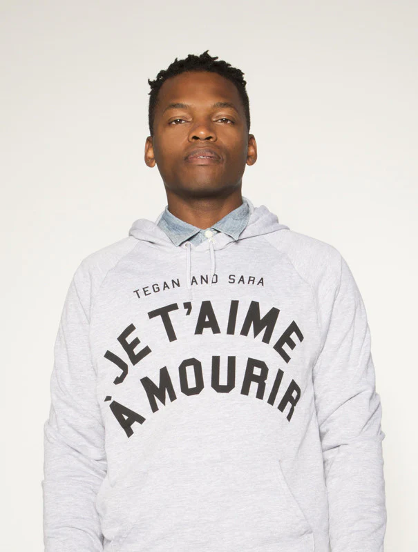 Love You French Pullover Hoodie (Heather Grey) - Image 3