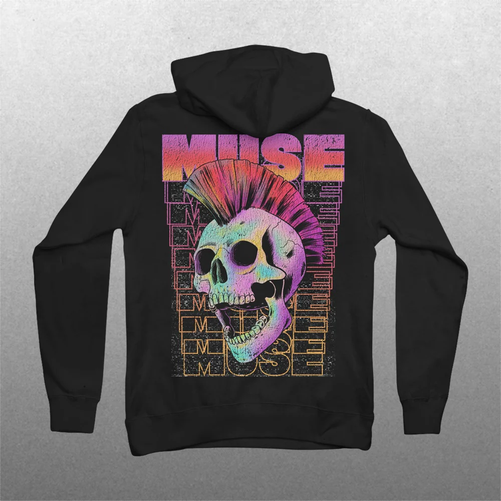 Mohawk Skull Hoodie - Image 2