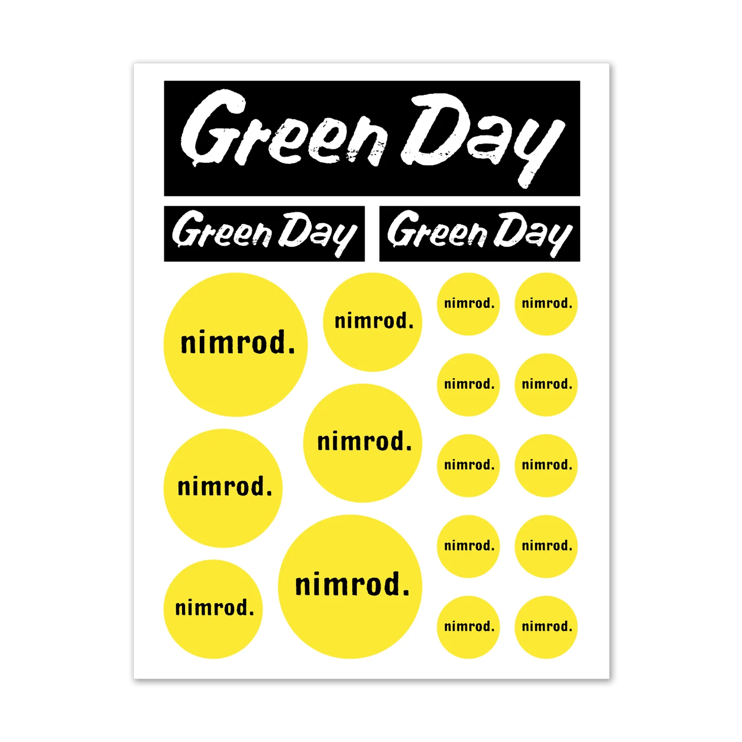 Nimrod Sticker Sheet