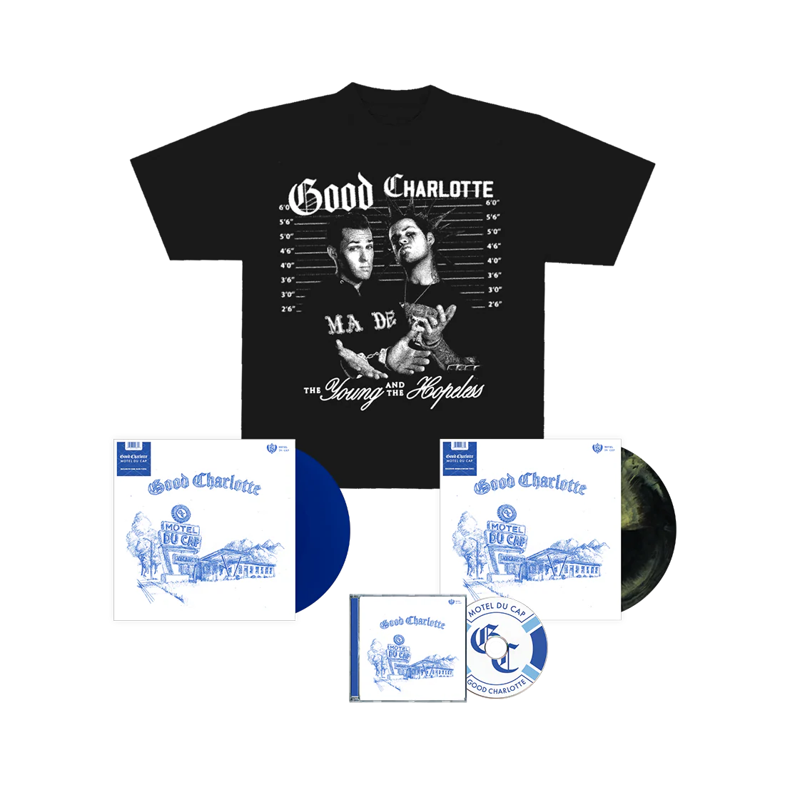 Old School Mugshot Tee & Album Bundle