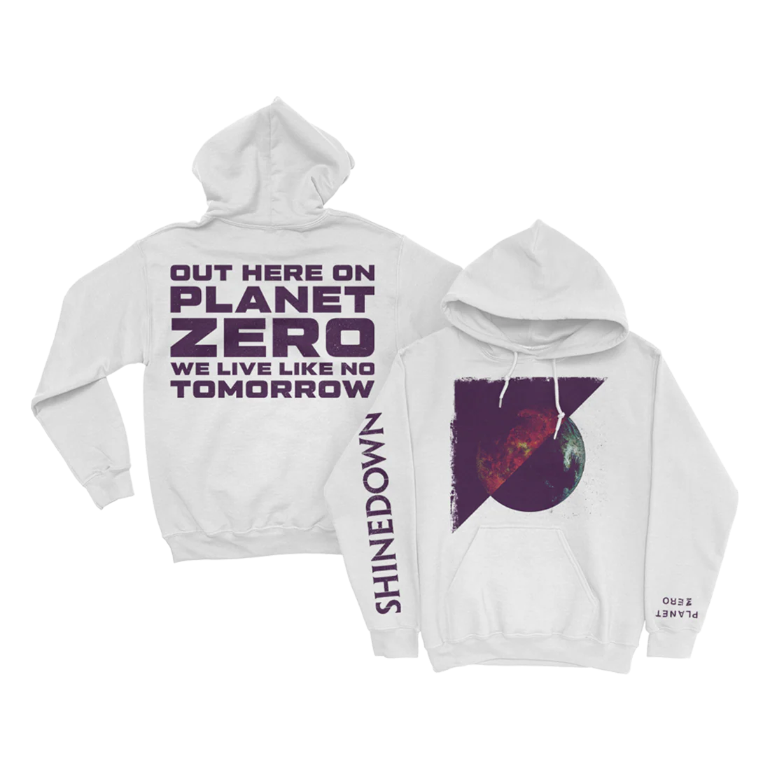 Planet Zero White Hoodie + CD - Image 2