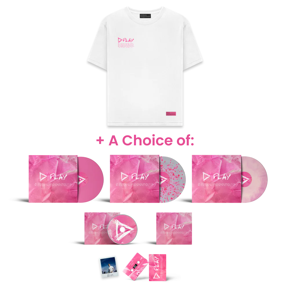 Play White T-Shirt & Album Bundle & Signed Photo Print