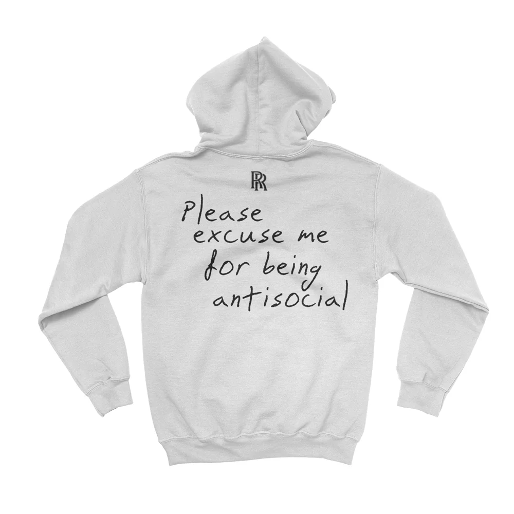 Please Excuse Me Hoodie (White) - Image 2