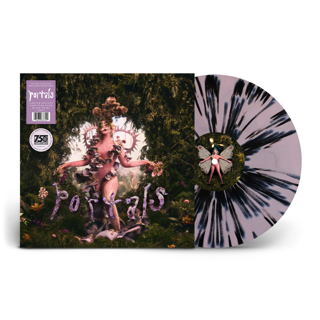 Portals Limited Edition Baby Pink with Black Swirl Vinyl