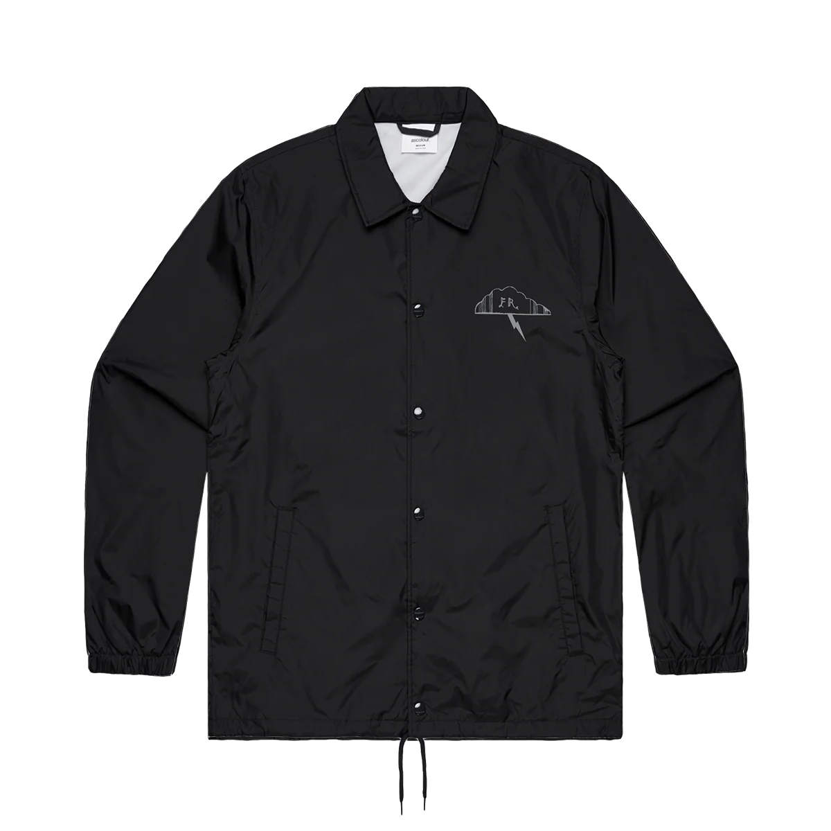 Sing The Greys Lightning Bolt Coach Jacket Black