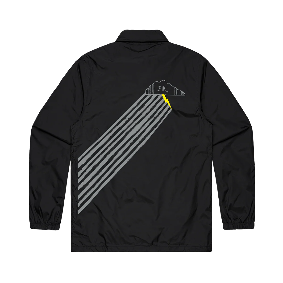 Sing The Greys Lightning Bolt Coach Jacket Black - Image 2