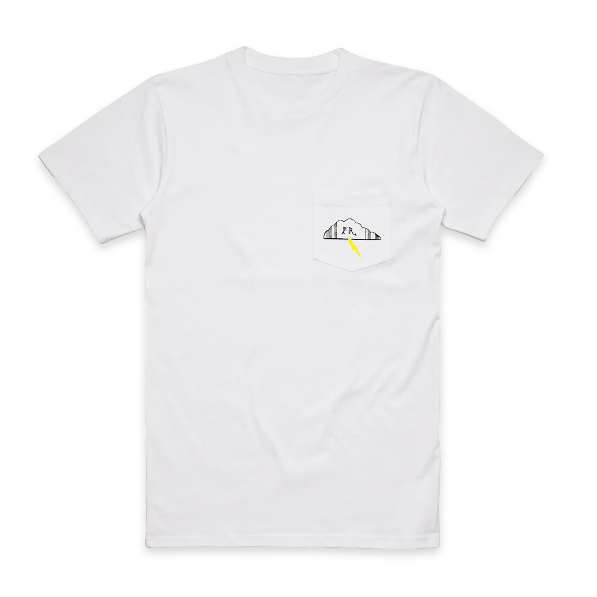 Sing The Greys Lightning Bolt Pocket T-shirt White