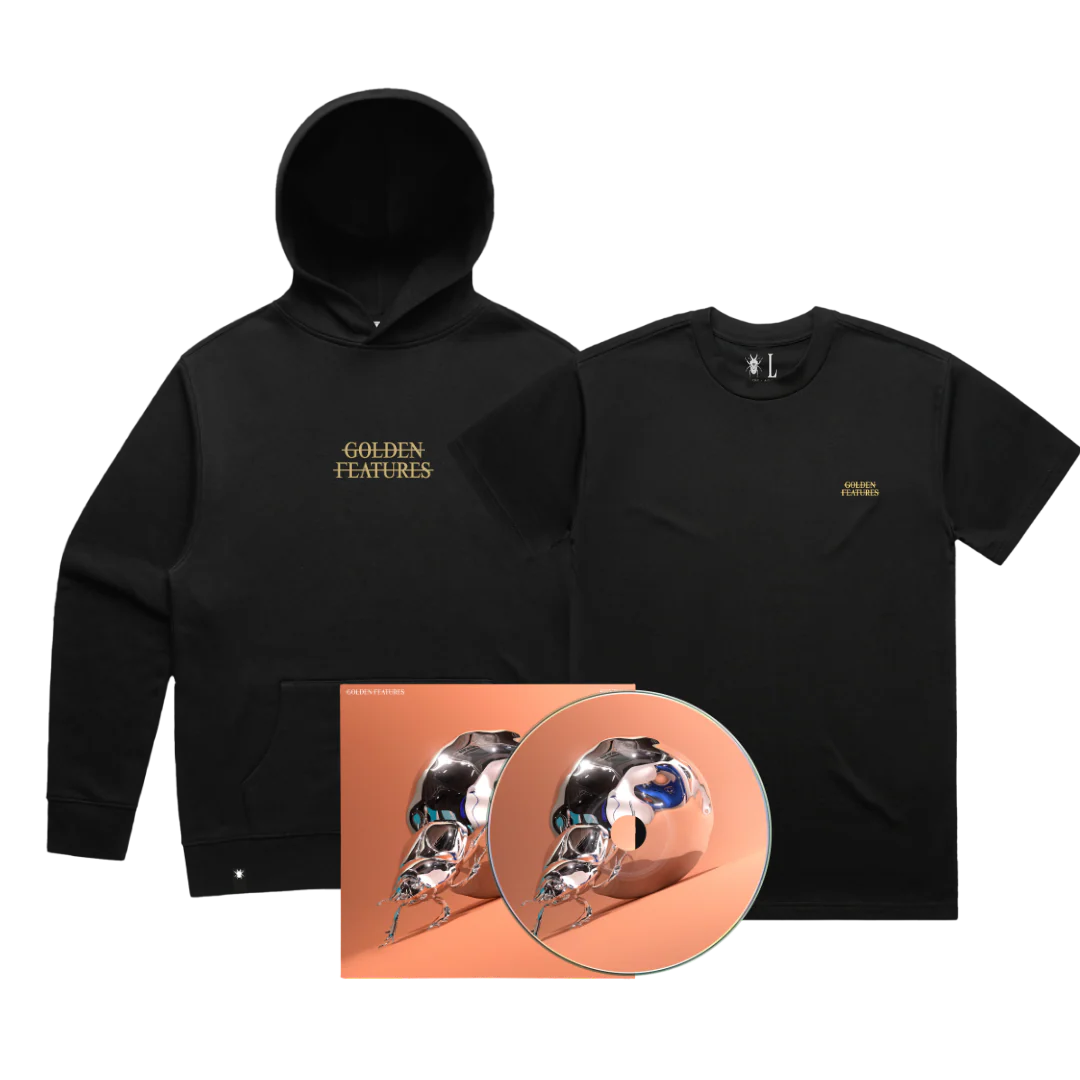 Sisyphus CD + Classic Golden Features Tee / Stag Beetle Premium Hoodie