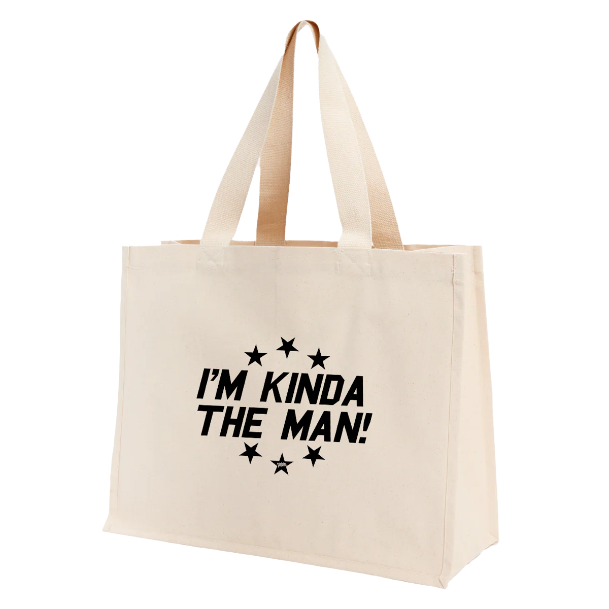 The Man Tote Bag Natural - Image 3